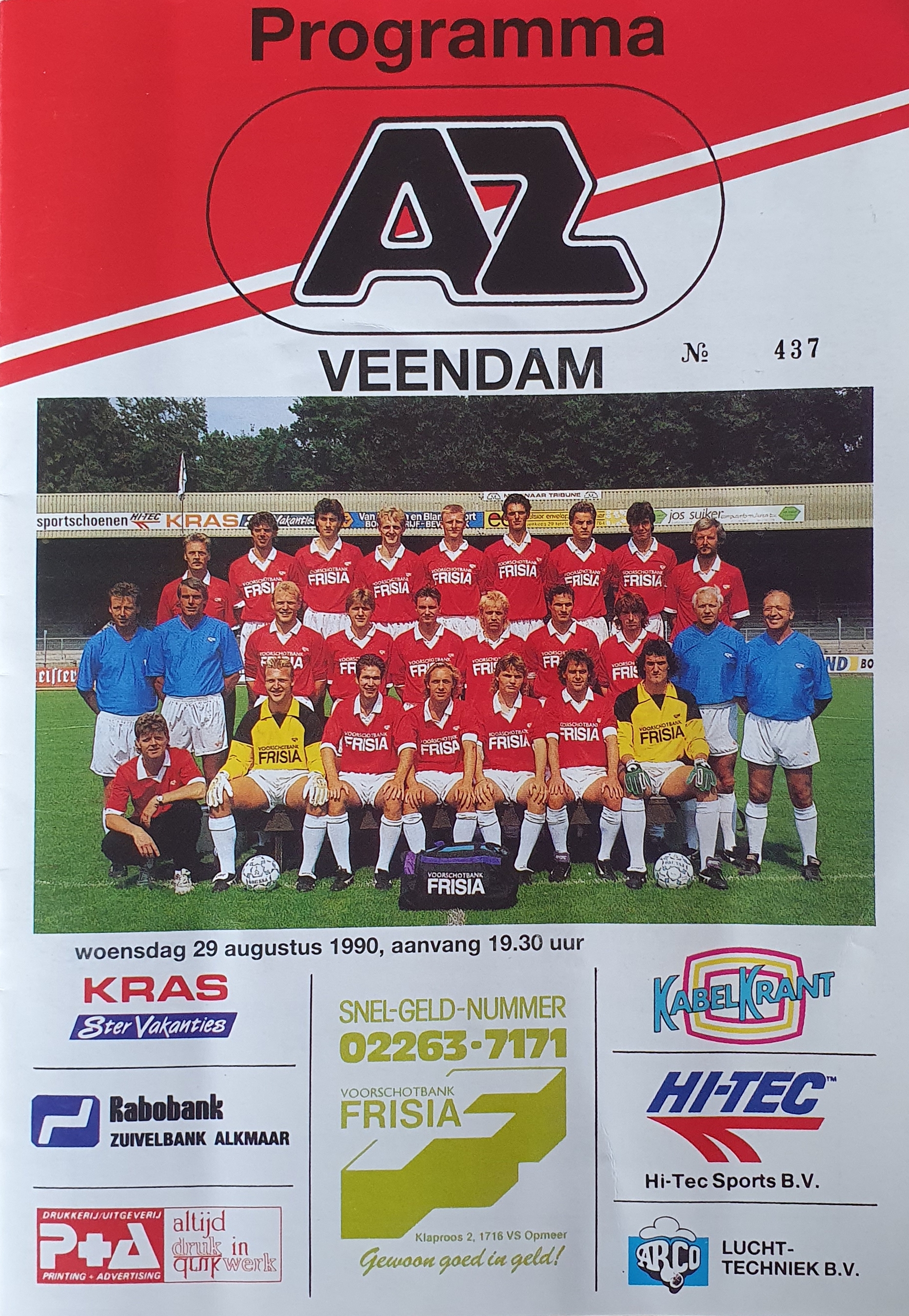 AZ Programma 29-aug-1990 Veendam